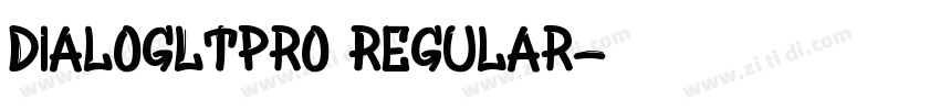 DialogLTPro Regular字体转换